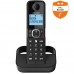 Ασύρματο Ψηφιακό Τηλέφωνο Alcatel F860 DUO με Ανοιχτή Ακρόαση και Δυνατότητα Αποκλεισμού Κλήσεων Μαύρο